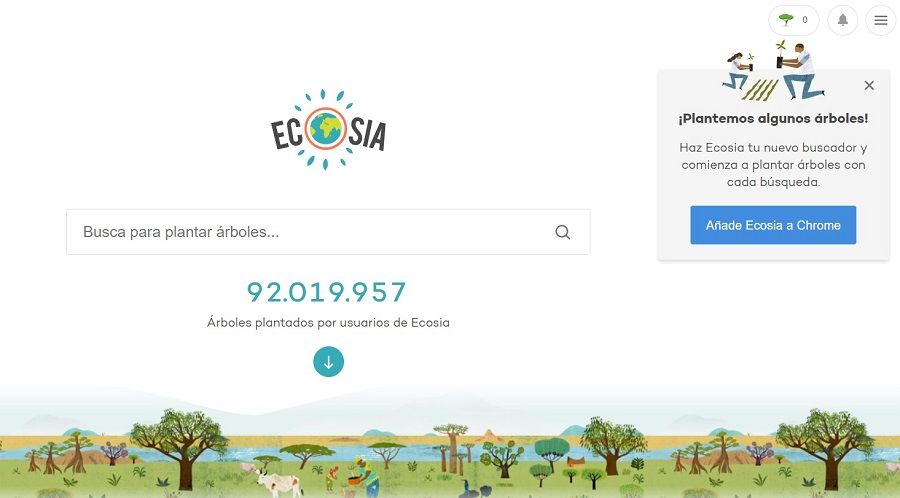 Buscador Ecosia